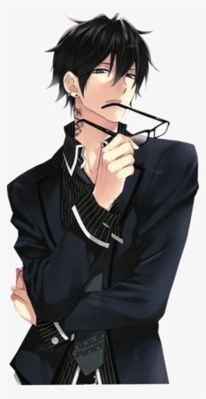 Chica Anime Cayendo De Cara - Anime Guy With Glasses