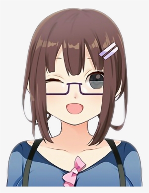 Report Abuse - Chibi Girl With Glasses