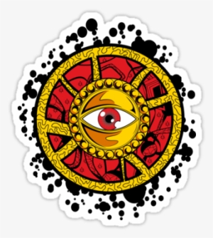 Strange - All Seeing Eye Pendant Glass Cabochon Necklace - Gift