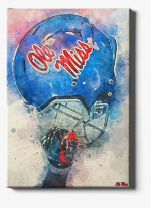 Ole Miss Helmet “ole Miss Pride” Canvas Print - Ole Miss Rebels