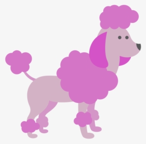 Poodle Clipart Purple - Dog