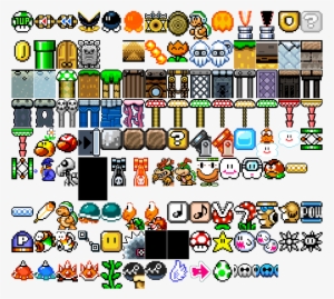 Palette - Super Mario Maker Smw Sprite Sheet - 687x618 PNG Download ...