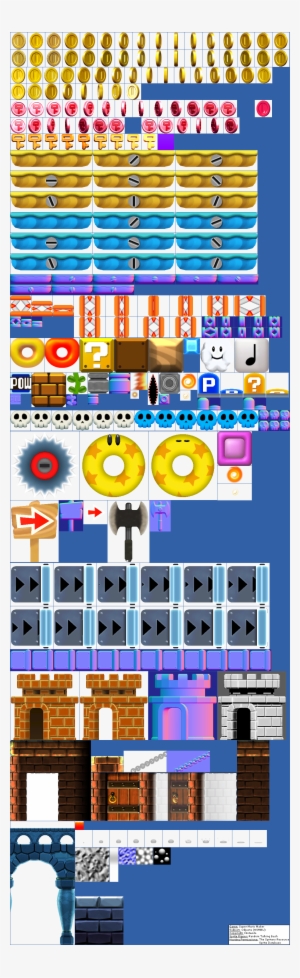 Click For Full Sized Image Objects - Super Mario Maker Sprites Nsmbu