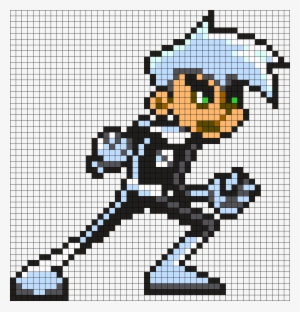 Danny Phantom Perler Bead Pattern / Bead Sprite - Danny Phantom Perler Beads