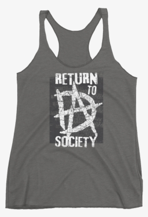 Dean Ambrose "return To Society" Women's Racerback - Dean Ambrose T Shirt Return To Society
