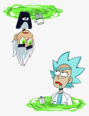 Crossover, Danny Phantom, And Rick And Morty Image - Rick And Morty