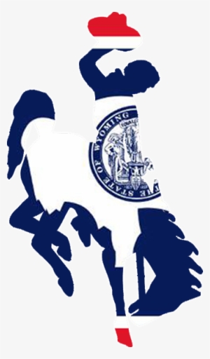 Steamboatflag Medium - Bucking Bronco Wy