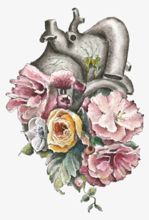 Thoughts Of Recovery Nurses With Tattoos, Tattoos For - Human Heart With Flowers