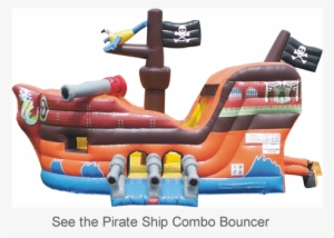 Pirate Ship Combo Bouncer Rental - Pirate Ship Bounce House Kansas City
