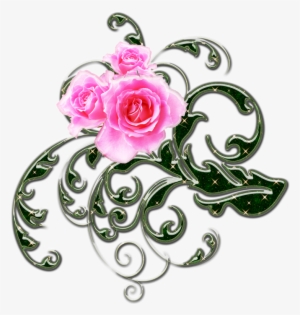 Banner Free Download Pink Roses And Green Png By Melissa - Marcos Para Tarjetas De 15