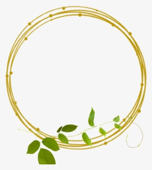 Golden Frame Frames Green Border Borders Leaves - Suga
