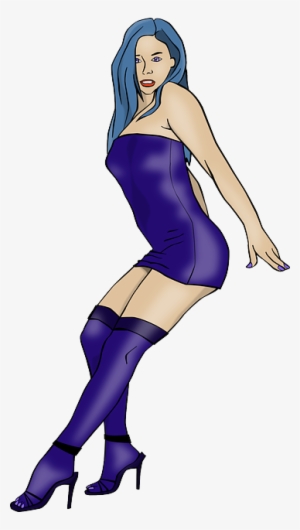 Human Pin Up Girl, Pin Up, Stripper, Girl, Woman, Human - Sexy Blue Girls Png