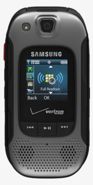 Samsung U680 Convoy 3, Gray Flip Cell Phone Rugged - Samsung Convoy 3 - Non Camera - Black - Verizon - Cdma