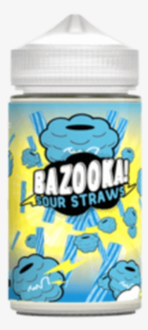 Blue Raspberry Sour Straws - Bazooka Blue Raspberry Sour Straws