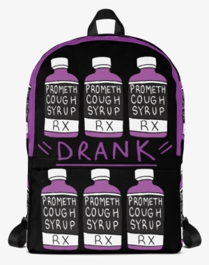 "purple Drank" Cough Syrup Bottle - Backpack Planets