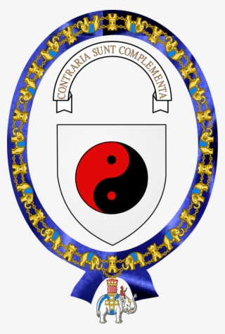 Coat Of Arms Of Niels Bohr Svg - Contraria Sunt Complementa