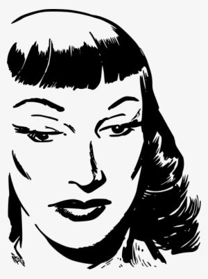 Dark Haired Woman With Bangs Png Clip Arts