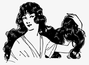 Hairstyle Computer Icons Long Hair Bangs - Illustration