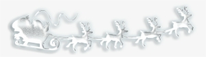 Free Ice Border Png - Santa And Sleigh Black Background