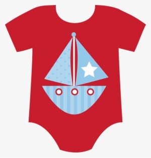 Red Clipart Baby Onesie - Baby Boy Onesie Clipart