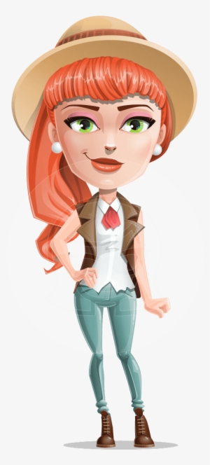 Adeline Bangs The Redhead - Clipart Characters Girl