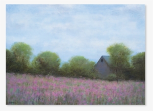 Wild Mallow In Chilmark • Oil On Linen • 36 X 48 Inches - Rural Area