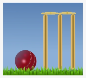 Cricket, British, Sports, Wicket, Grass, Ball, Red - Cricket Ground Clip Art