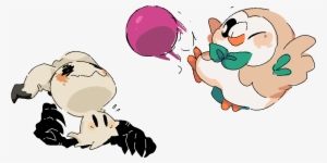 Image Transparent Library Said Rowlet Playing With - Rowlet