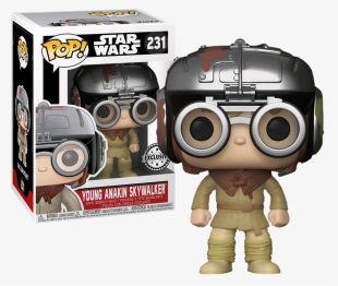 Young Anakin Podracer Pop E Rs - Young Anakin Skywalker Pop