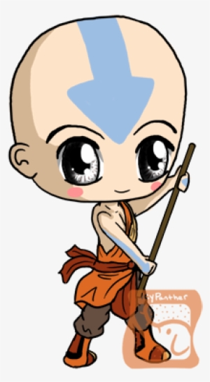 Avatar Aang Chibi By Icypanther1 - Avatar The Last Airbender Chibi Pinback Button Set