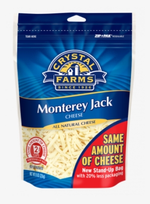 Crystal Farms Shredded Monterey Jack Cheese - Crystal Farms Shredded Cheese