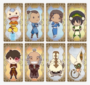 Momo, Toph, And Aang Image - Avatar Legend Of Aang Chibi