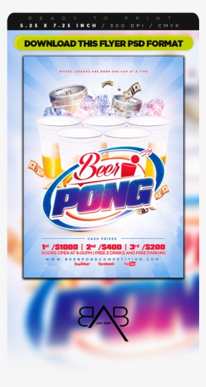 Beer Pong Psd