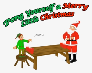 Pong Yourself A Merry Little Christmas - Christmas Ping Pong Clipart