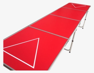 Red Professional 8 Ft Beer Pong Table - Beer Pong