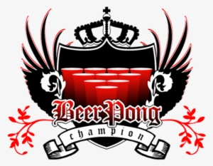 Beer Pong Champion Royal Crest - Flip Cup Champion Invitation Card