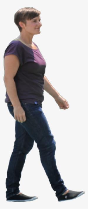 Photoshop - Persona Caminando De Perfil Png