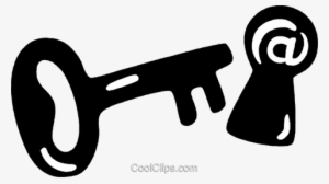 Skeleton Key Royalty Free Vector Clip Art Illustration