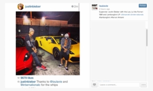 Bieber Lamborghini - Justin Bieber Lamborghini 2013