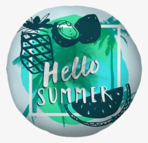 Handwritten Reeting Card With Tropical Fruits, Palm - Tropical Fruit