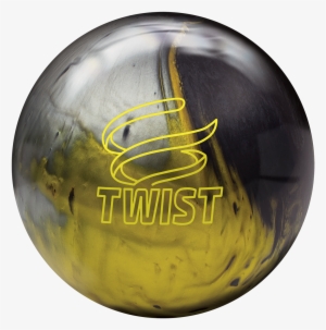 Brunswick Twist Bowling Ball Black/gold/silver - Brunswick Twist