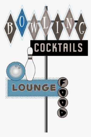 Food, Bowl, Lounge, Bowling, Cocktails, - 70er-geburtstagskarte Der Bowlingsgeburtstagskarte