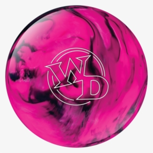 White Dot - Pink/black - White Dot Bowling Ball Pink Black