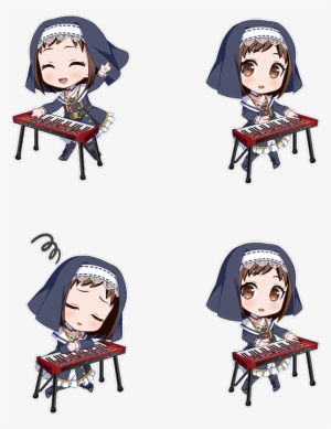 Student Council Work Chibi - Student Anime Png For Art