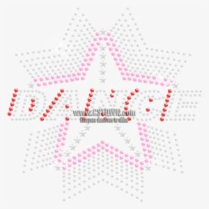 Iron On Stone Shining Star Dance Rhinestone Transfer - Pattern