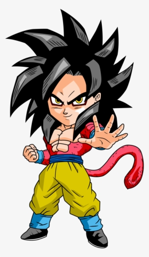 Monkey Chibi - Goku Super Saiyan 4 Chibi