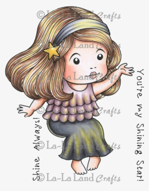 Store Search - La-la Land Cling Stamps 11cm X 8.9cm -shining Star