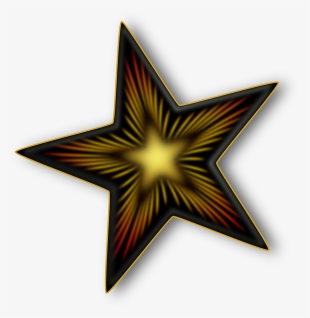 Shining Star Cartoon - Decorative Star Clip Art