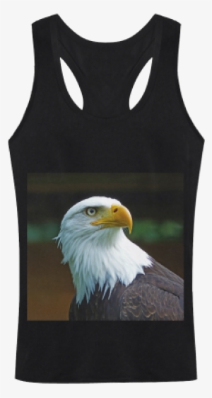 Bald Eagle Head Men's I-shaped Tank Top - Bald Eagle Head 02 Beach Towel