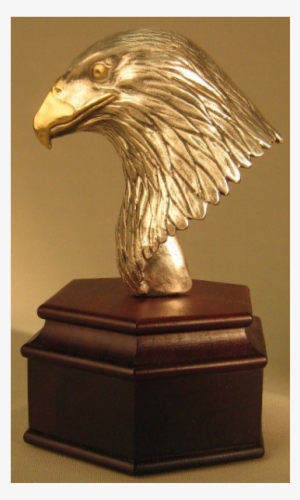 Eagle Head On Rosewood Base - Glendora